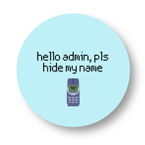 Hello Admin Badge Button