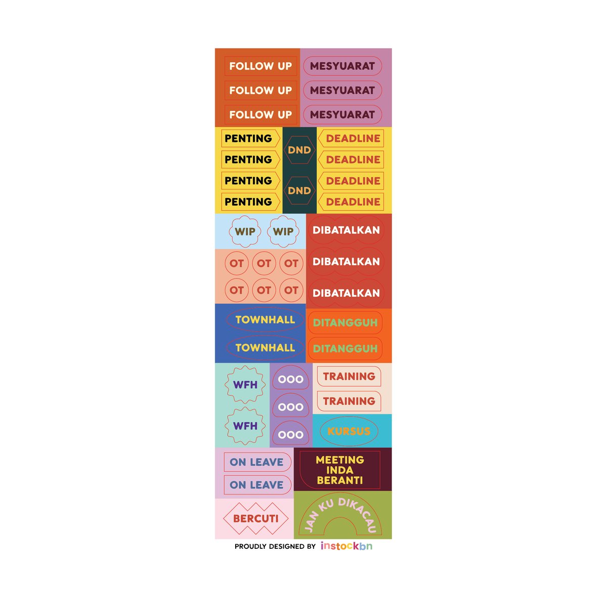 Pekerja Terbaik Sticker Sheet