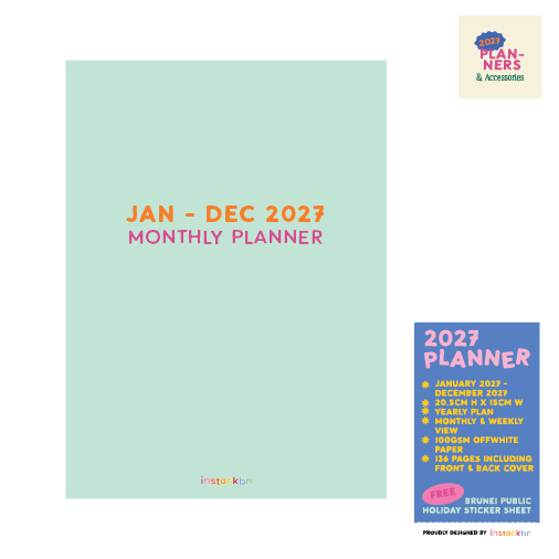 Biru Trifold 2027 Planner