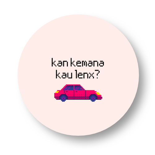 Kan Kemana Kau Lenx? Badge Button