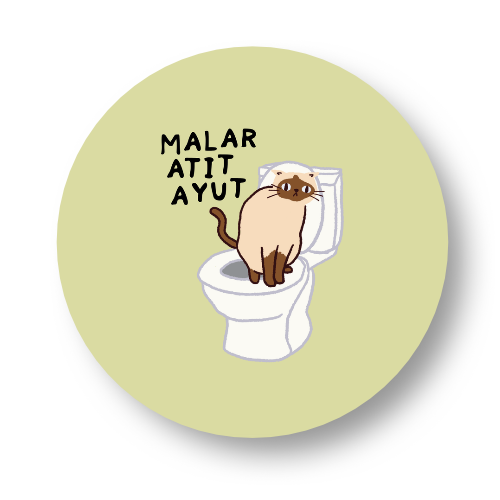 Malar Atit Ayut Badge Button
