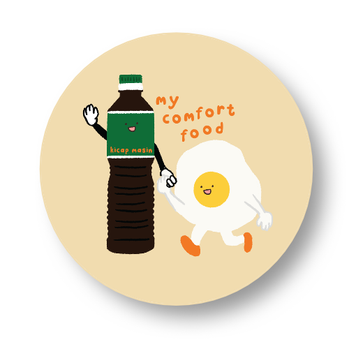 My Comfort Food Badge Button