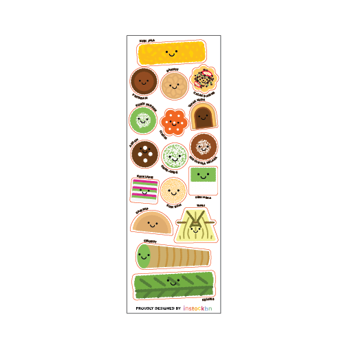 Local Kuih Sticker Sheet