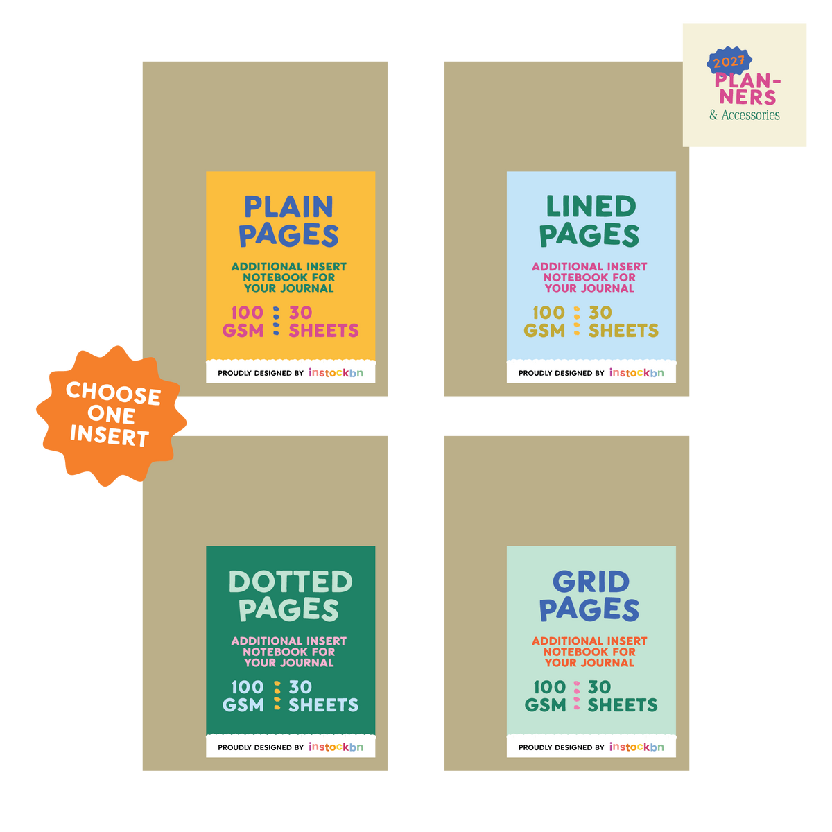 Biru Trifold 2027 Planner
