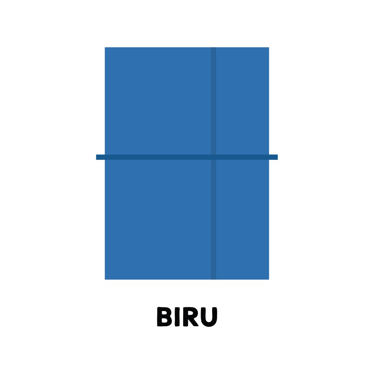 Biru Trifold 2027 Planner