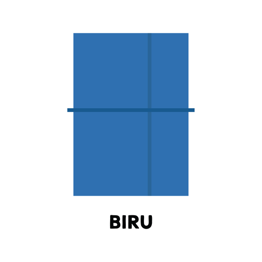 Biru Trifold 2027 Planner
