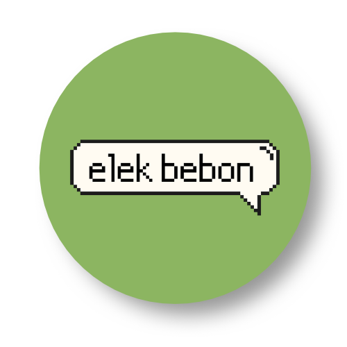 Elek Bebon Badge Button