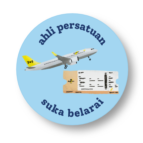 Ahli Persatuan Suka Belarai Badge Button