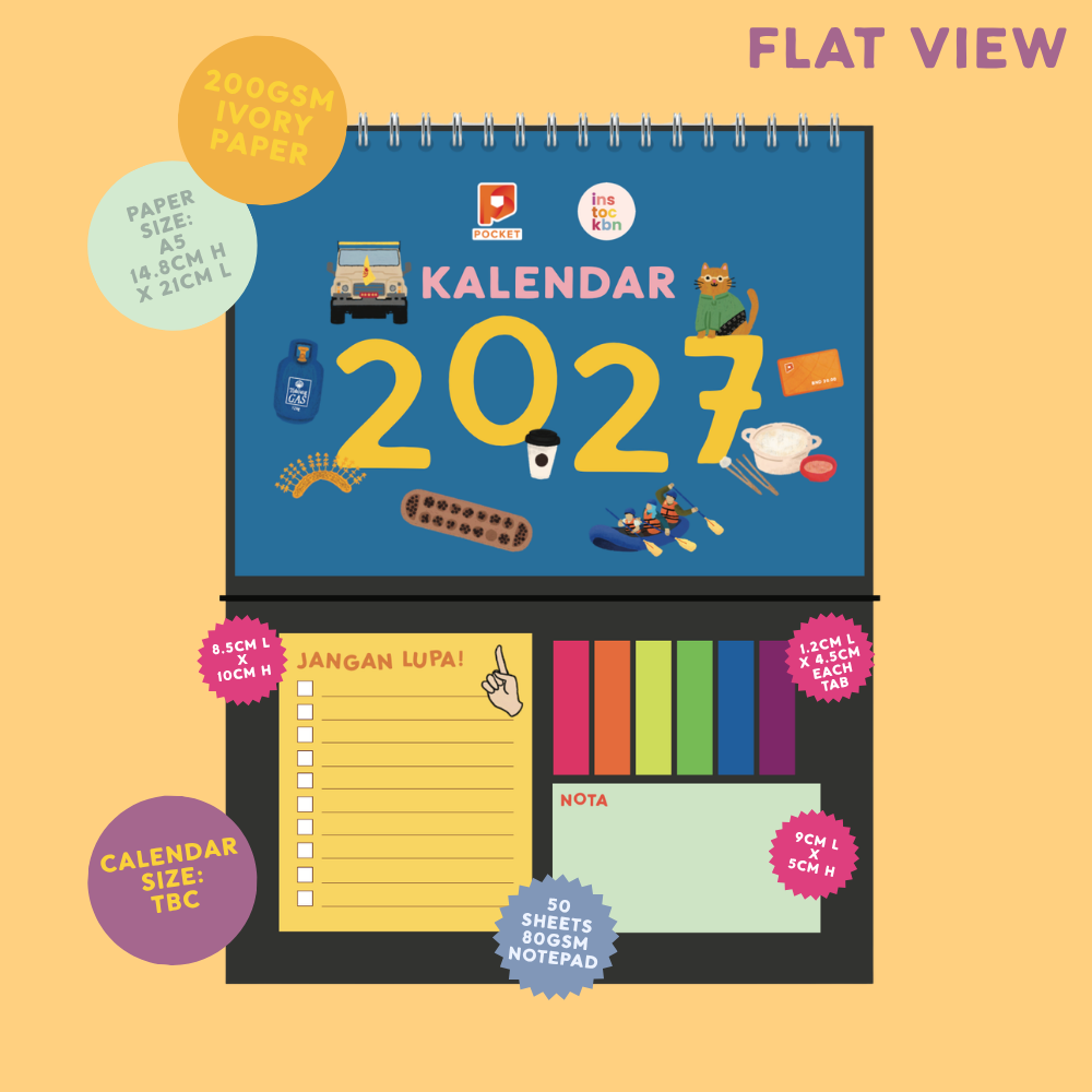 PREORDER: 2027 Desk Calendar (Pocket Collab)