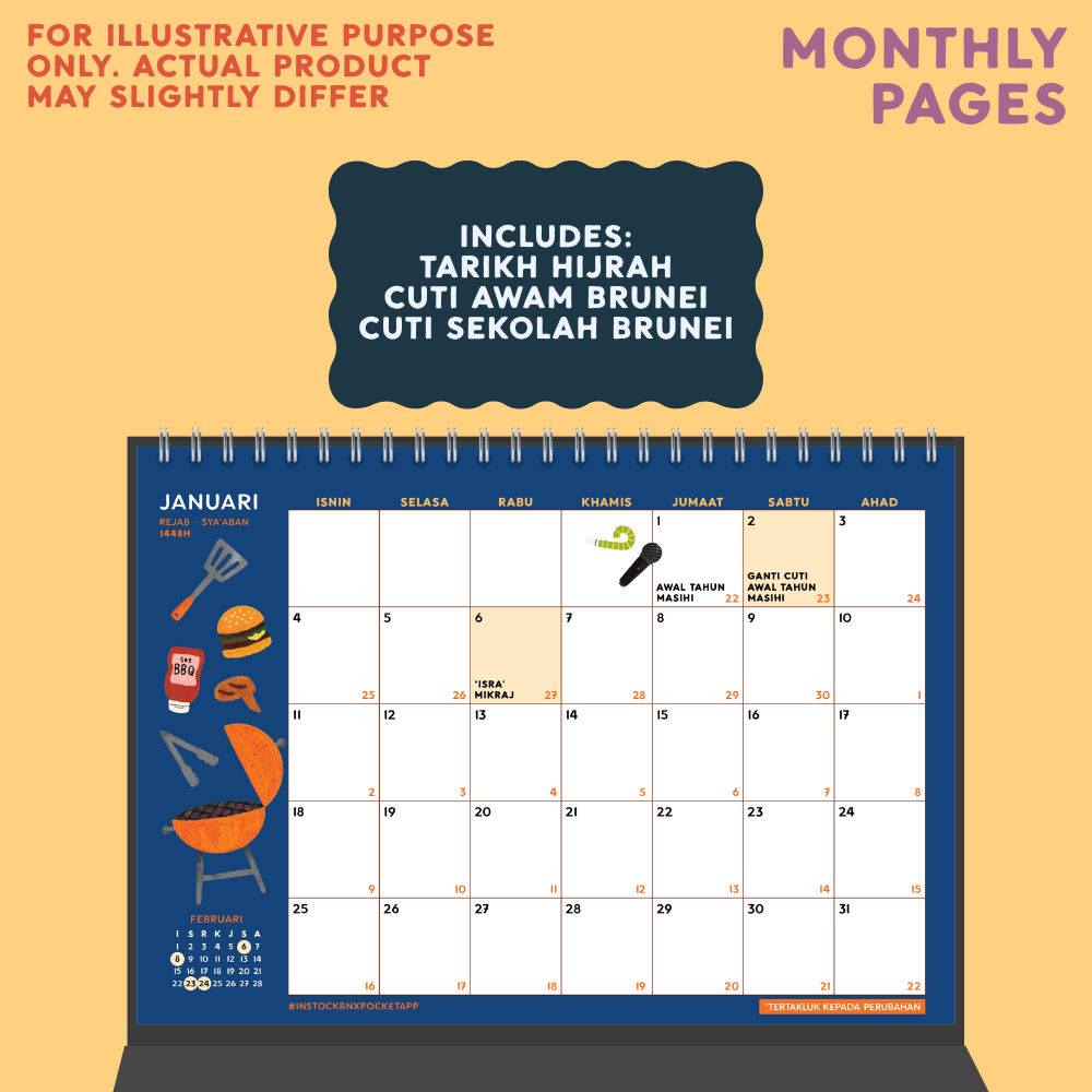 PREORDER: 2027 Desk Calendar (Pocket Collab)