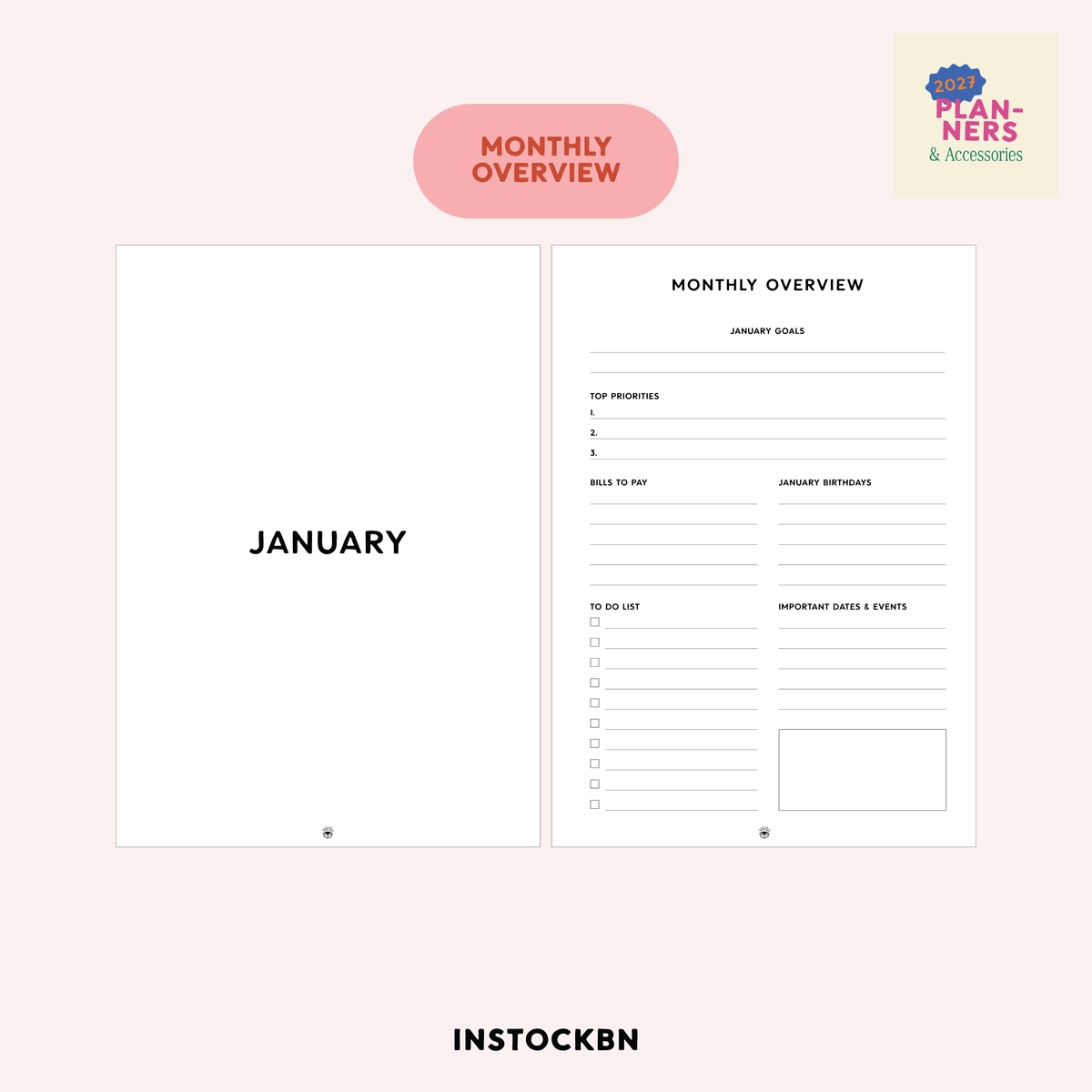 Crafty 2027 Weekly Planner
